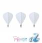 Preview: Cosmo Flight Set (3 Stk) Fit AIR Kite Polyester weiß