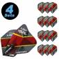 Preview: 4 Flight Sets (12 pcs) Prism Delta  Florian Hempel gray/red