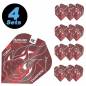 Preview: 4 Flight (12 pcs) Blueprint red