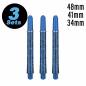 Preview: Shaft set (9 pcs) Ink Pro Grip 2BA blue