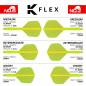 Preview: K-FLEX (3 Stk) Flight & Schaft (No 6) neon gelb