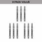 Preview: Shaft set (9 pcs) Nylon Pro Grip TAG grey & black 2BA