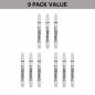 Preview: Shaft set (9 pcs) Nylon Pro Grip TAG white & black 2BA