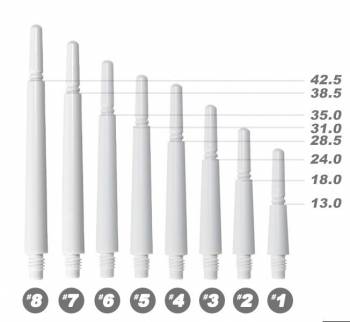 Cosmo shaft set (3 pcs) Fit spinning white