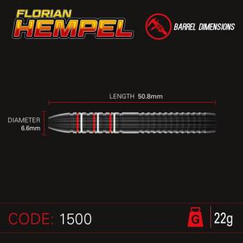 Steel Dartset (3 pcs) Florian Hempel 85% Pro Series