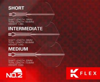 K-FLEX (3 pcs) Flight & Shaft (No 2) clear