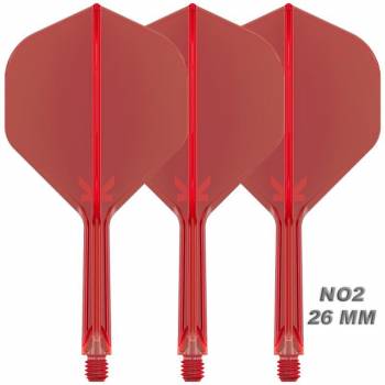 K-FLEX (3 pcs) Flight & Shaft (No 2) red