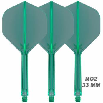 K-FLEX (3 pcs) Flight & Shaft (No 2) green