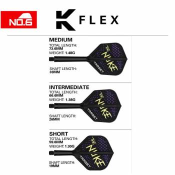 K-FLEX (3 pcs) Flight & Shaft (No 2) green