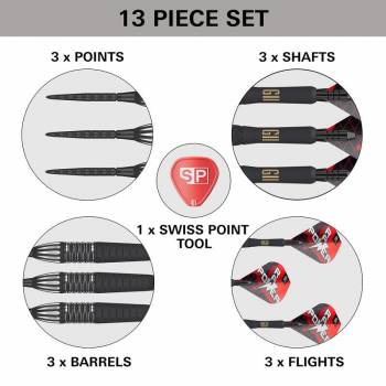 Steel Dartset (3 Stk) Phil Taylor Raw Power Gen 11 95%