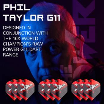 3 Flight (9 pcs) Phil Taylor Raw Power G11 Pro Ultra