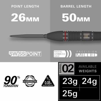 Steel Darts Set Scope 02 90% Swiss Point 2024