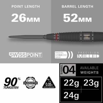 Steel Darts Set Scope 04 90% Swiss Point 2024