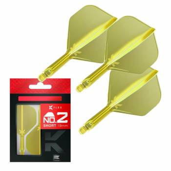 K-FLEX (3 pcs) Flight & Shaft (No 2) neon yellow