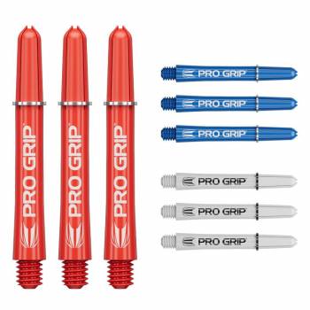 Schaftset (9 Stk) Nylon Pro Grip 2BA rot/blau/weiß