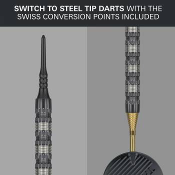 18g Dartset Rob Cross Black 95K Soft Tip