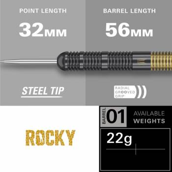 Steel Tip Darts (3 pcs.) Josh Rock Brass 22g 2025