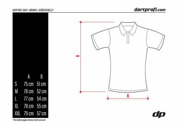 Dartprofi sport dart shirt red for men