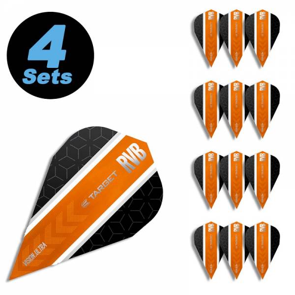 4 Flight Sets (12 pcs) Vapor 80% Vision ultra Raymond van Barneveld RVB