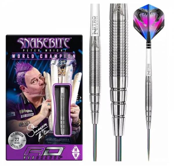 Steel Dartset (3 Stk) Peter Wright PL15 Snakebite