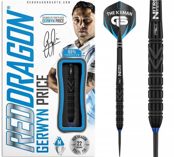 Steel Dartset (3 Stk) Gerwyn "Iceman" Price Back to Black