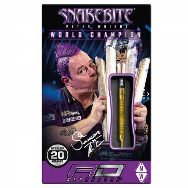 20g Steel Dartset (3 Stk) Peter Wright Euro 11 Element Gold PC 20