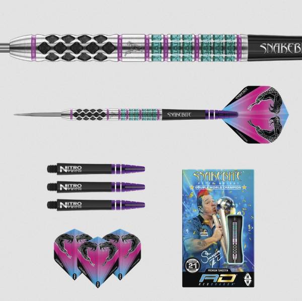 Steel Dartset (3 Stk) Peter Wright Snakebite Supa-Venom