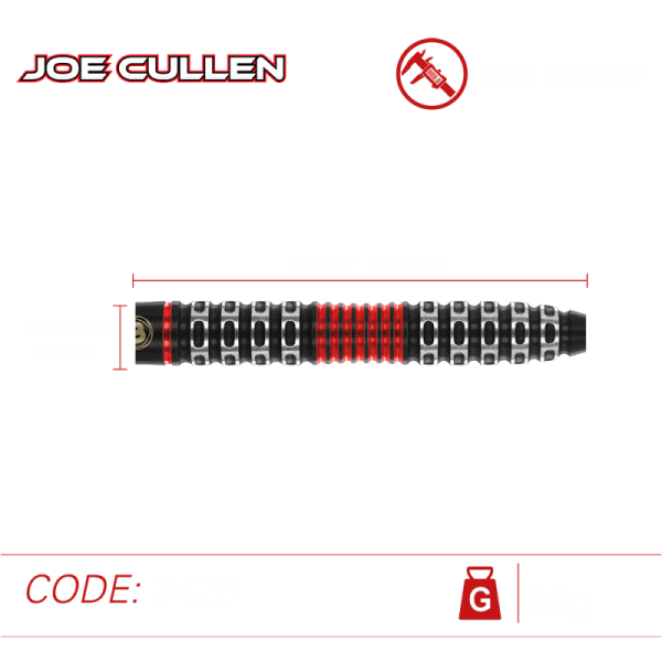 Steel Dartset (3 Stk) Joe Cullen Special Edition 90% Tungsten