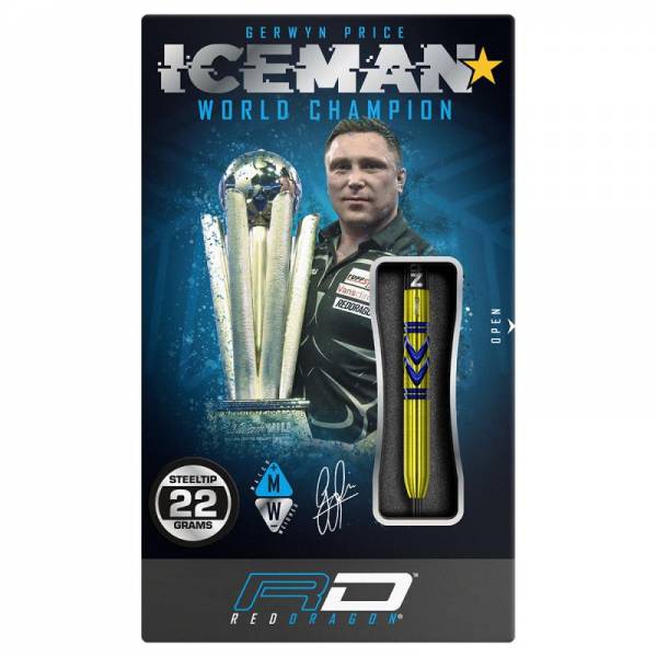 Steel Dartset (3 Stk) Gerwyn "Iceman" Price Avalanche-Pro Gold
