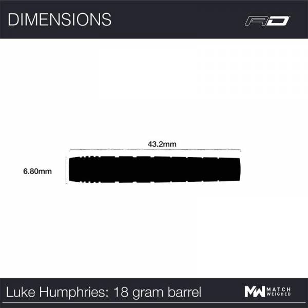 Soft Dartset (3 Stk.) Luke Humphries - TX1 Atomised 20g