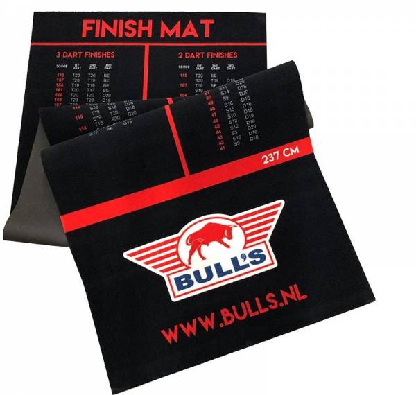 Dart mat Bull's balck / red