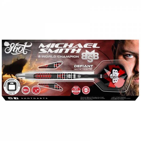 Steel Dartset (3 Stk.) Shot Michael Smith Defiant 90%