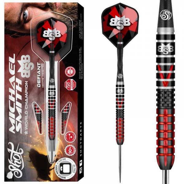 Steel Dartset (3 Stk.) Shot Michael Smith Defiant 90%