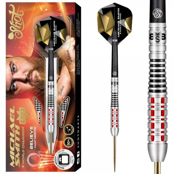 Steel Dartset (3 Stk.) Shot Michael Smith Believe 90%