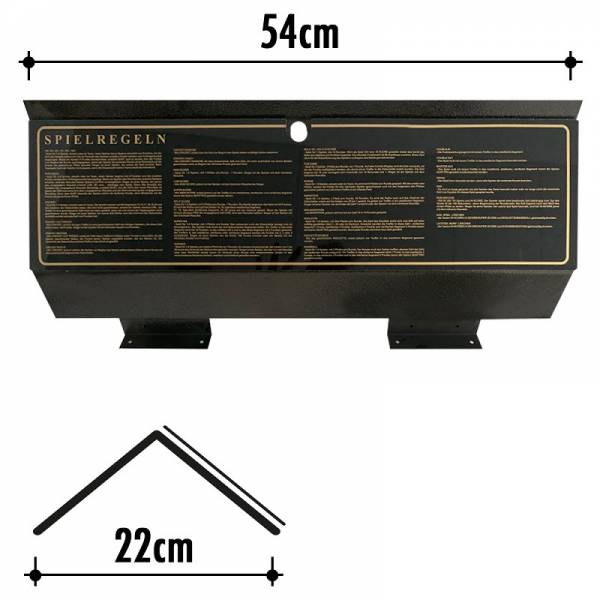 Kassentüre Cyberdine Dart mit Plexi Spielbeschreibung