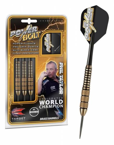 22 g Steel Darts (3 pcs.) Power Brass  Phil Taylor