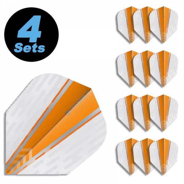 4 Flight Sets (12 Stk) Standard Vision Ultra weiß/orange