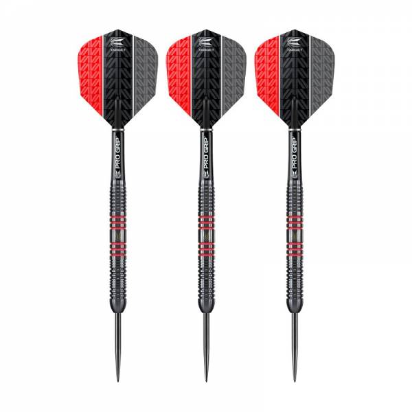 Steel Dartset (3 Stk) Vapor8 black red edition