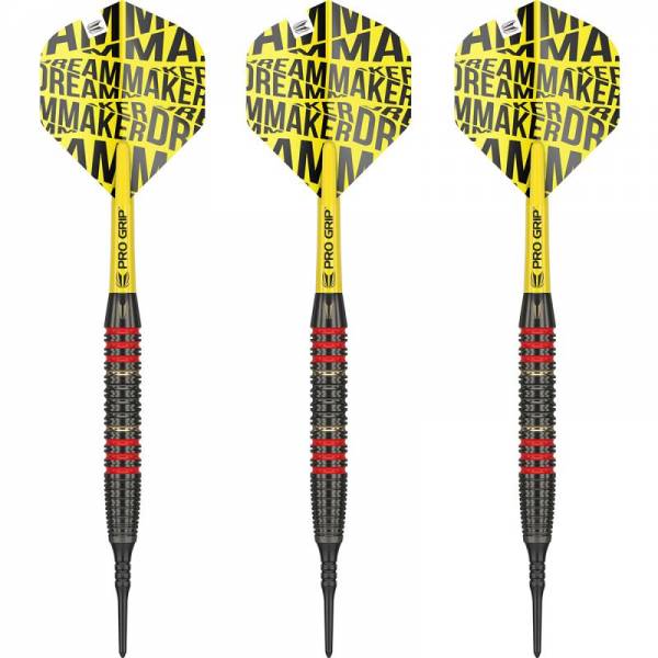 18 g Soft Tip Darts (3 pcs.) Dimitri van den Bergh brass