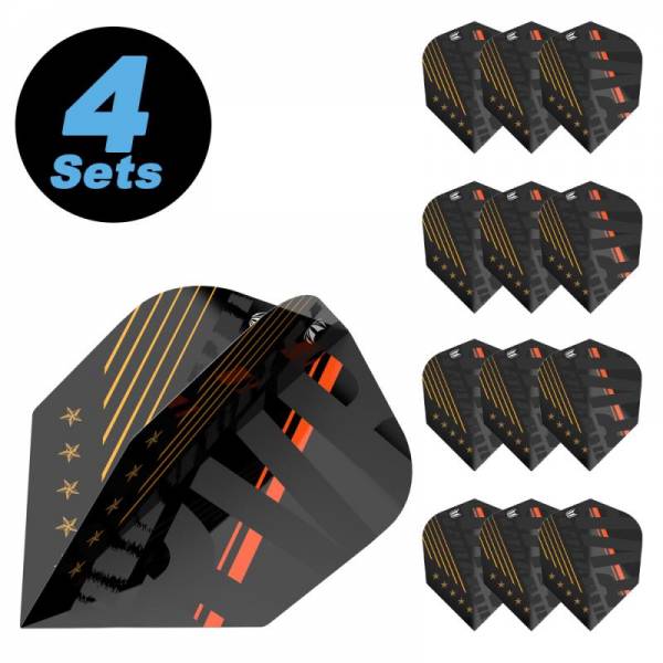 4 Flight Set (12 pcs) RVB 80% Black Ultra NO6 2023