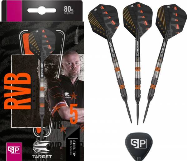 Steel Darts  (3 pcs)  Raymond Van Barneveld 80% Black SP 2023