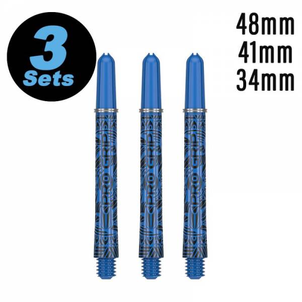 Shaft set (9 pcs) Ink Pro Grip 2BA blue