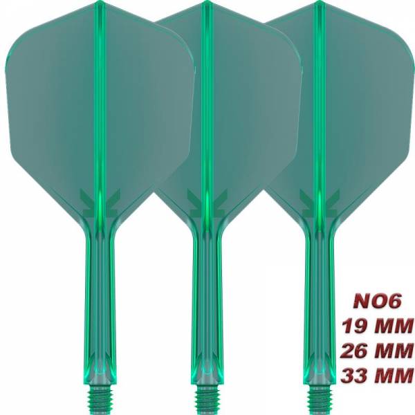 K-FLEX (3 pcs) Flight & Shaft (No 6) green