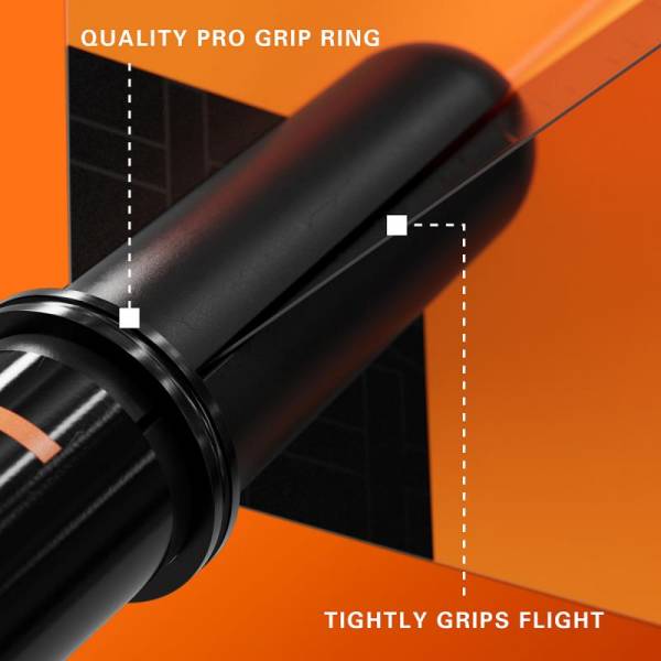 Schaftset (9 Stk) Nylon Pro Grip TAG orange & schwarz 2BA