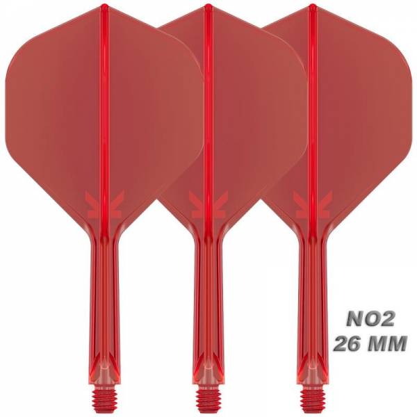 K-FLEX (3 pcs) Flight & Shaft (No 2) red