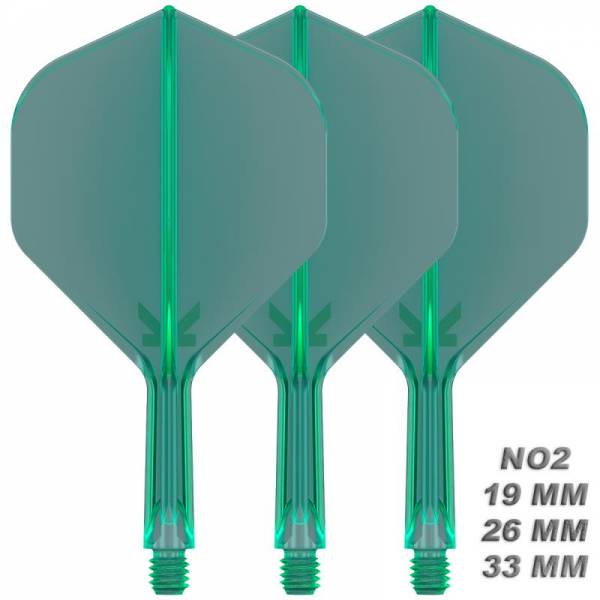 K-FLEX (3 pcs) Flight & Shaft (No 2) green