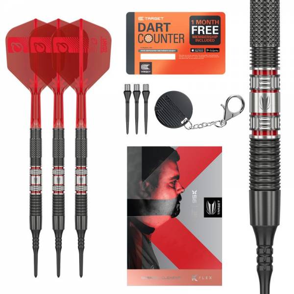 Darts (3 pcs) Gabriel Clemens 95K Soft Tip