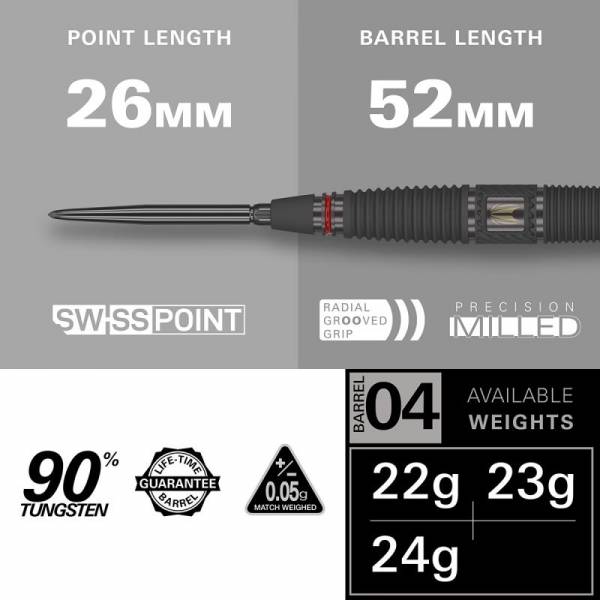 Steel Dartset Scope 04 90% Swiss Point 2024