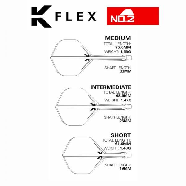 K-FLEX (3 Stk) Flight & Schaft (No 2) Raymond Van Barneveld