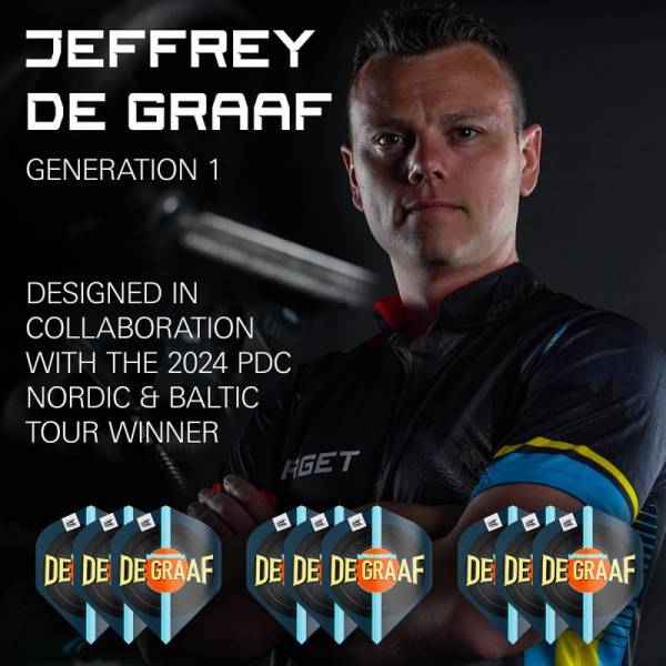 3 Flight Sets (9 Stück) Jeffrey de Graaf Pro Ultra NO 2